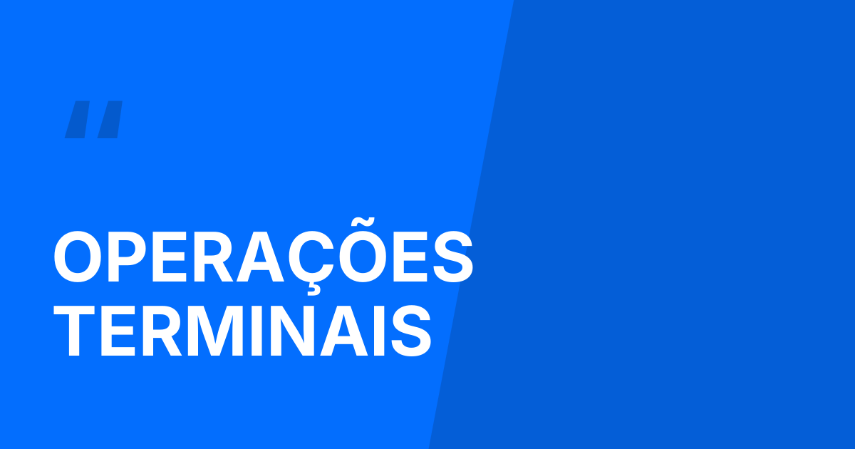 Operações terminais